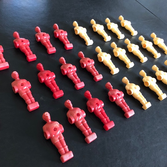 Foosball Soccer Table Games Players 4.25" (0.5" Side Holes) Replacement 26-piece - Picture 3 of 16